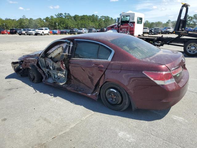 1HGCP2F38BA032764 - 2011 HONDA ACCORD LX BURGUNDY photo 2