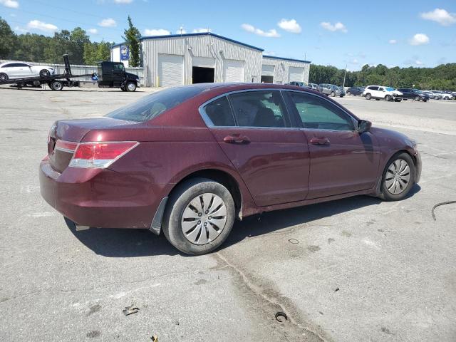 1HGCP2F38BA032764 - 2011 HONDA ACCORD LX BURGUNDY photo 3