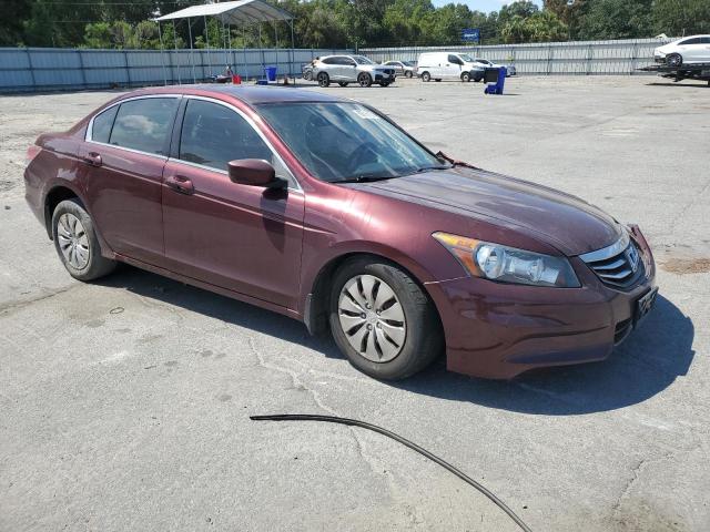 1HGCP2F38BA032764 - 2011 HONDA ACCORD LX BURGUNDY photo 4