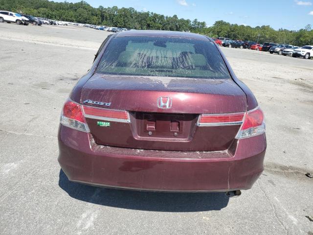 1HGCP2F38BA032764 - 2011 HONDA ACCORD LX BURGUNDY photo 6