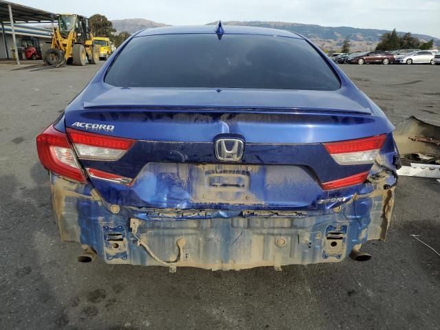 1HGCV1F32LA069066 - 2020 HONDA ACCORD SPORT BLUE photo 6