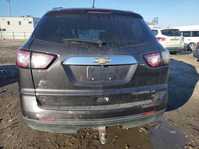 1GNKRFKD5FJ365544 - 2015 CHEVROLET TRAVERSE LS GRAY photo 6