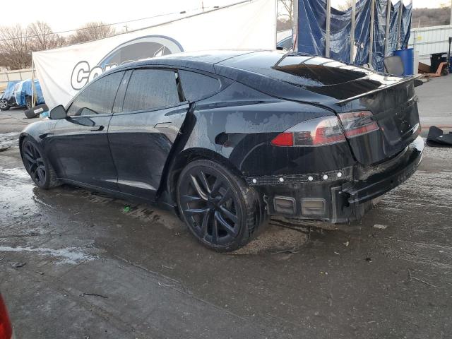 5YJSA1E66NF460166 - 2022 TESLA MODEL S BLACK photo 2