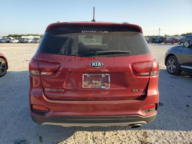 5XYPH4A52LG704966 - 2020 KIA SORENTO EX BURGUNDY photo 6