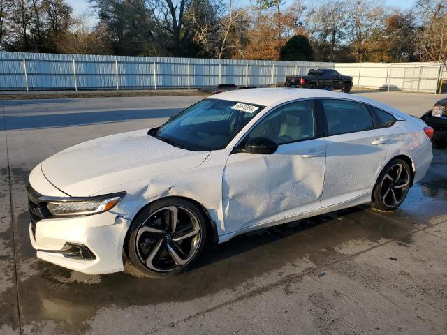 1HGCV1F35MA105785 - 2021 HONDA ACCORD SPORT WHITE photo 1