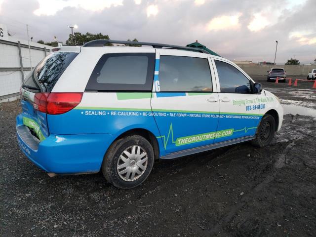 5TDZA23C64S117087 - 2004 TOYOTA SIENNA CE WHITE photo 3