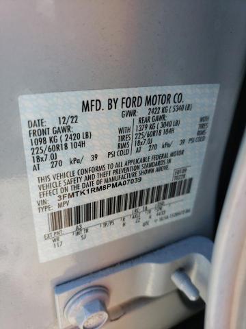 3FMTK1RM8PMA07039 - 2023 FORD MUSTANG MA SELECT GRAY photo 12