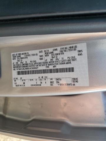 1FMCU9J90EUC83627 - 2014 FORD ESCAPE TITANIUM SILVER photo 13