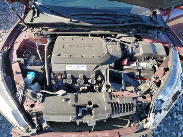 1HGCR3F81FA008596 - 2015 HONDA ACCORD EXL BURGUNDY photo 11