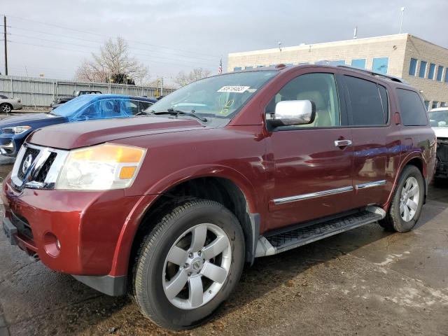 5N1BA0NC1BN612539 - 2011 NISSAN ARMADA SV MAROON photo 1