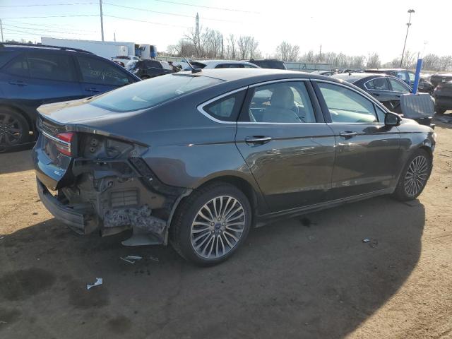 3FA6P0T94HR228326 - 2017 FORD FUSION SE GRAY photo 3