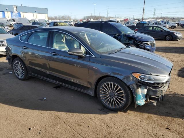 3FA6P0T94HR228326 - 2017 FORD FUSION SE GRAY photo 4