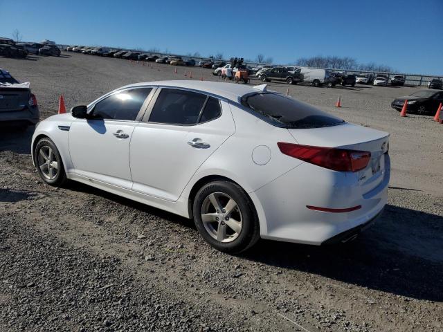 KNAGM4A71F5580213 - 2015 KIA OPTIMA LX WHITE photo 2