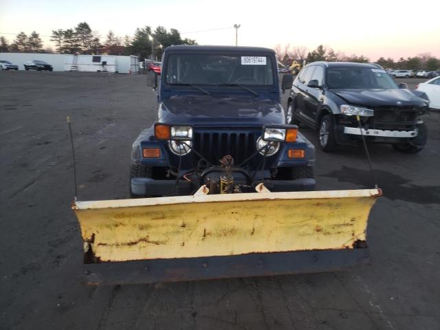 1J4FA49S31P374513 - 2001 JEEP WRANGLER / SPORT BLUE photo 5