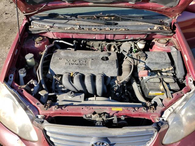 JTDBR32E142039294 - 2004 TOYOTA COROLLA CE RED photo 11