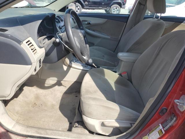 2T1BU4EE1BC666981 - 2011 TOYOTA COROLLA BASE RED photo 7