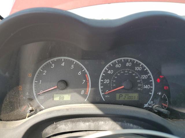 2T1BU4EE1BC666981 - 2011 TOYOTA COROLLA BASE RED photo 9