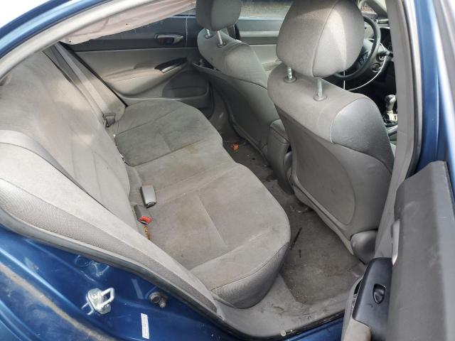 2HGFA15588H501082 - 2008 HONDA CIVIC LX BLUE photo 10