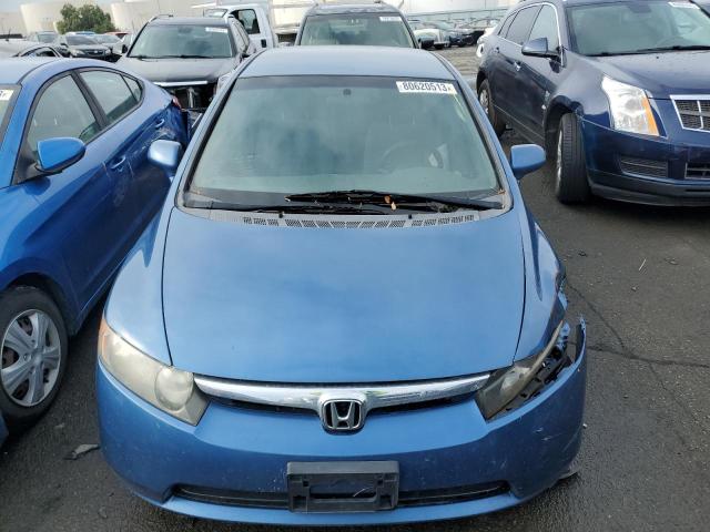 2HGFA15588H501082 - 2008 HONDA CIVIC LX BLUE photo 5