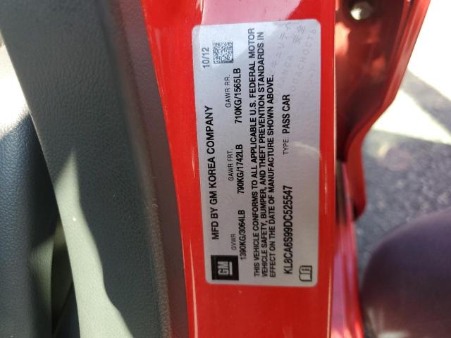 KL8CA6S99DC525547 - 2013 CHEVROLET SPARK LS 红色 照片 12