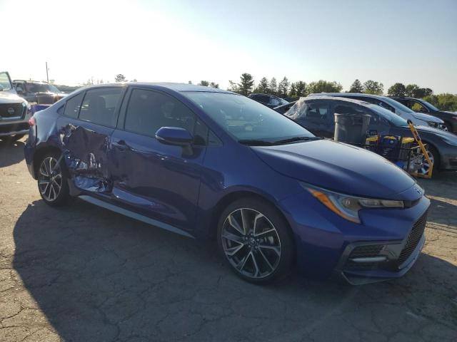 JTDS4MCE6MJ067651 - 2021 TOYOTA COROLLA SE BLUE photo 4