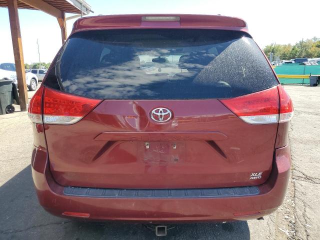 5TDDK3DCXCS047815 - 2012 TOYOTA SIENNA XLE MAROON photo 6