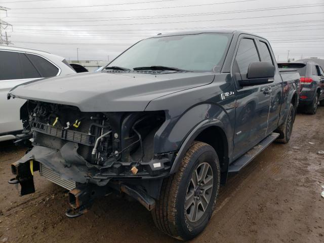 1FTEX1EP3GKF62325 - 2016 FORD F150 SUPER CAB GRAY photo 1