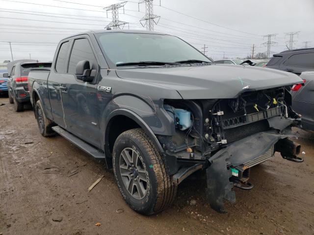 1FTEX1EP3GKF62325 - 2016 FORD F150 SUPER CAB GRAY photo 4