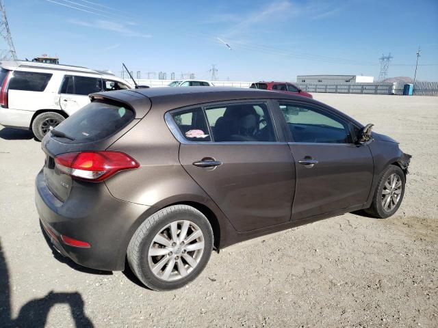 KNAFX5A80F5271852 - 2015 KIA FORTE EX BROWN photo 3