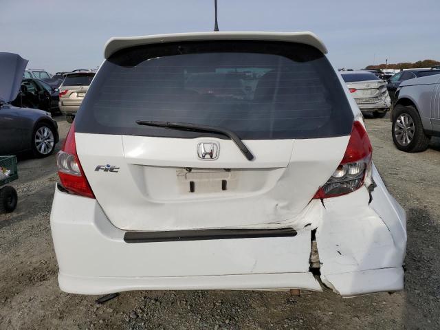 JHMGD38647S028023 - 2007 HONDA FIT S WHITE photo 6