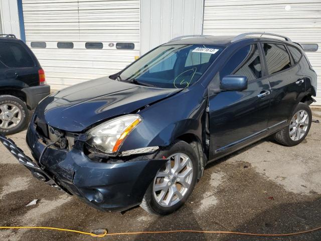 JN8AS5MT7CW298276 - 2012 NISSAN ROGUE S BLUE photo 1