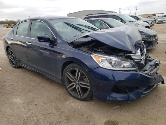 1HGCR2F10HA102937 - 2017 HONDA ACCORD SPORT SPECIAL EDITION BLUE photo 4