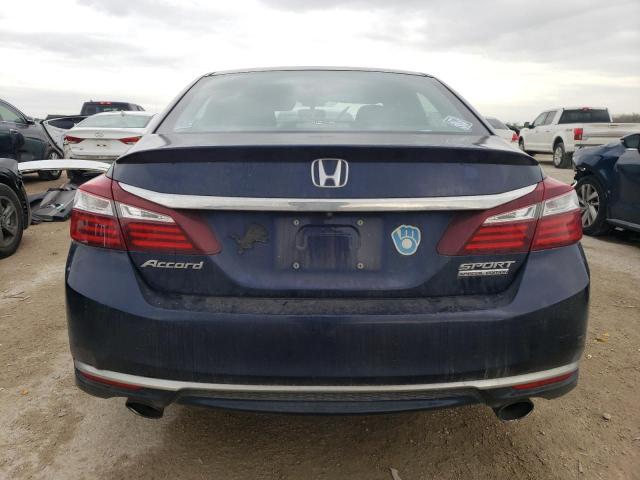 1HGCR2F10HA102937 - 2017 HONDA ACCORD SPORT SPECIAL EDITION BLUE photo 6