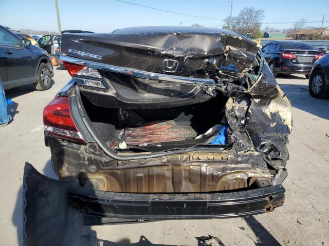 2HGFB2F55EH513039 - 2014 HONDA CIVIC LX BROWN photo 6