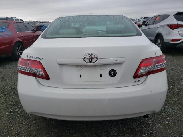 4T1BF3EK1AU551711 - 2010 TOYOTA CAMRY BASE WHITE photo 6