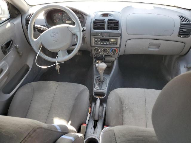 KMHCG45C04U573476 - 2004 HYUNDAI ACCENT GL SILVER photo 8