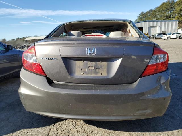 19XFB2F83CE060086 - 2012 HONDA CIVIC EX GRAY photo 6