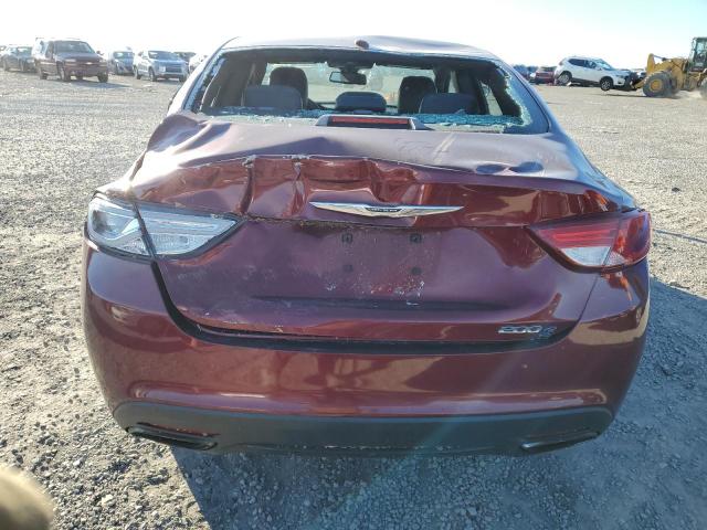 1C3CCCBB5FN732824 - 2015 CHRYSLER 200 S BURGUNDY photo 6