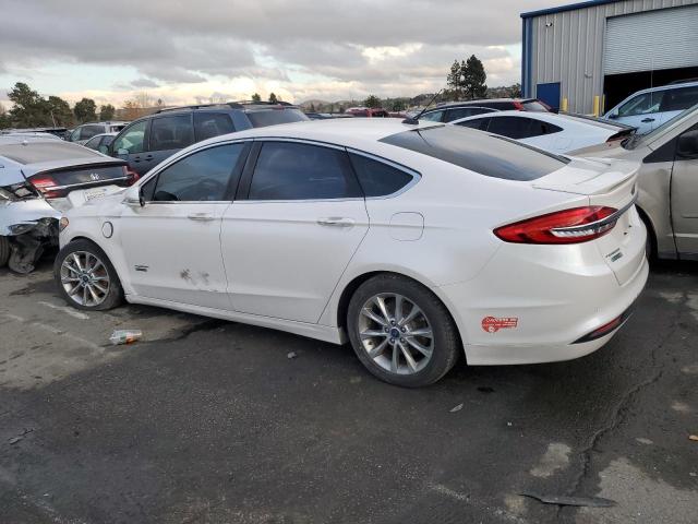 3FA6P0SU6HR229807 - 2017 FORD FUSION TITANIUM PHEV WHITE photo 2