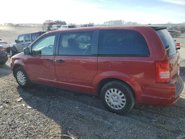 2A8HR44H08R838264 - 2008 CHRYSLER TOWN & COU LX RED photo 2