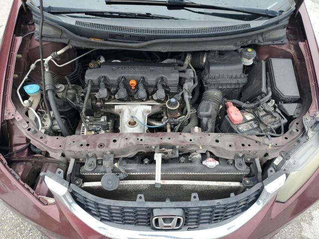 19XFB2F8XDE083009 - 2013 HONDA CIVIC EX Бордовый фото 11