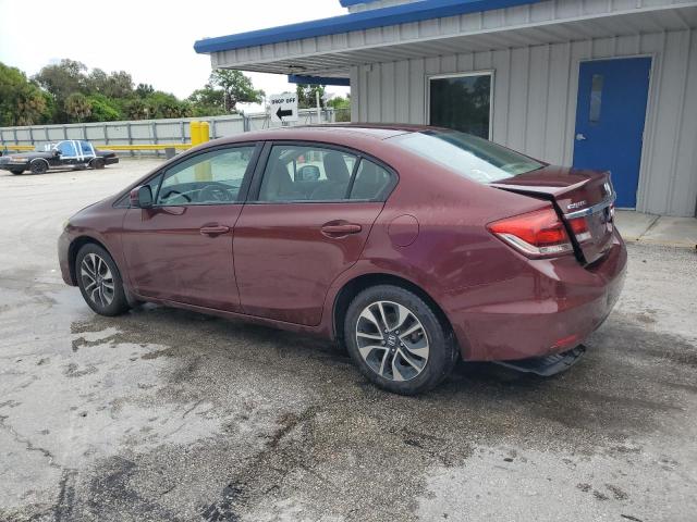 19XFB2F8XDE083009 - 2013 HONDA CIVIC EX Бордовый фото 2