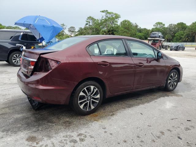 19XFB2F8XDE083009 - 2013 HONDA CIVIC EX Бордовый фото 3