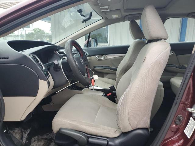 19XFB2F8XDE083009 - 2013 HONDA CIVIC EX Бордовый фото 7