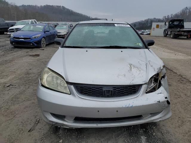 1HGEM22524L001803 - 2004 HONDA CIVIC LX SILVER photo 5