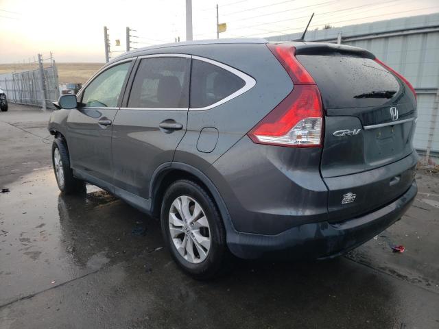 2HKRM4H77DH665443 - 2013 HONDA CR-V EXL GRAY photo 2