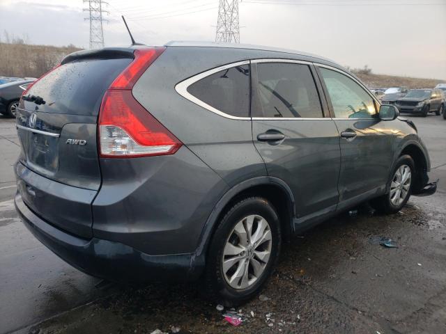 2HKRM4H77DH665443 - 2013 HONDA CR-V EXL GRAY photo 3