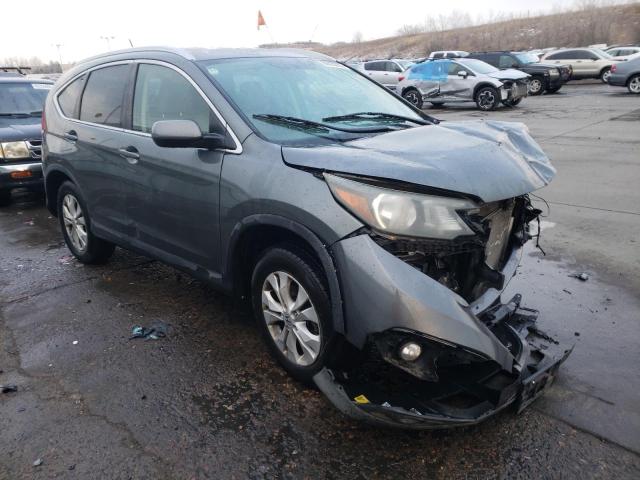 2HKRM4H77DH665443 - 2013 HONDA CR-V EXL GRAY photo 4