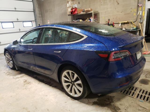 5YJ3E1EB1LF638410 - 2020 TESLA MODEL 3 BLUE photo 2