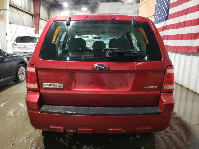 1FMCU92Z38KE46334 - 2008 FORD ESCAPE XLS BURGUNDY photo 6